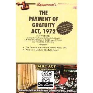 Commercial's The Payment of Gratuity Act, 1972 Bare Act